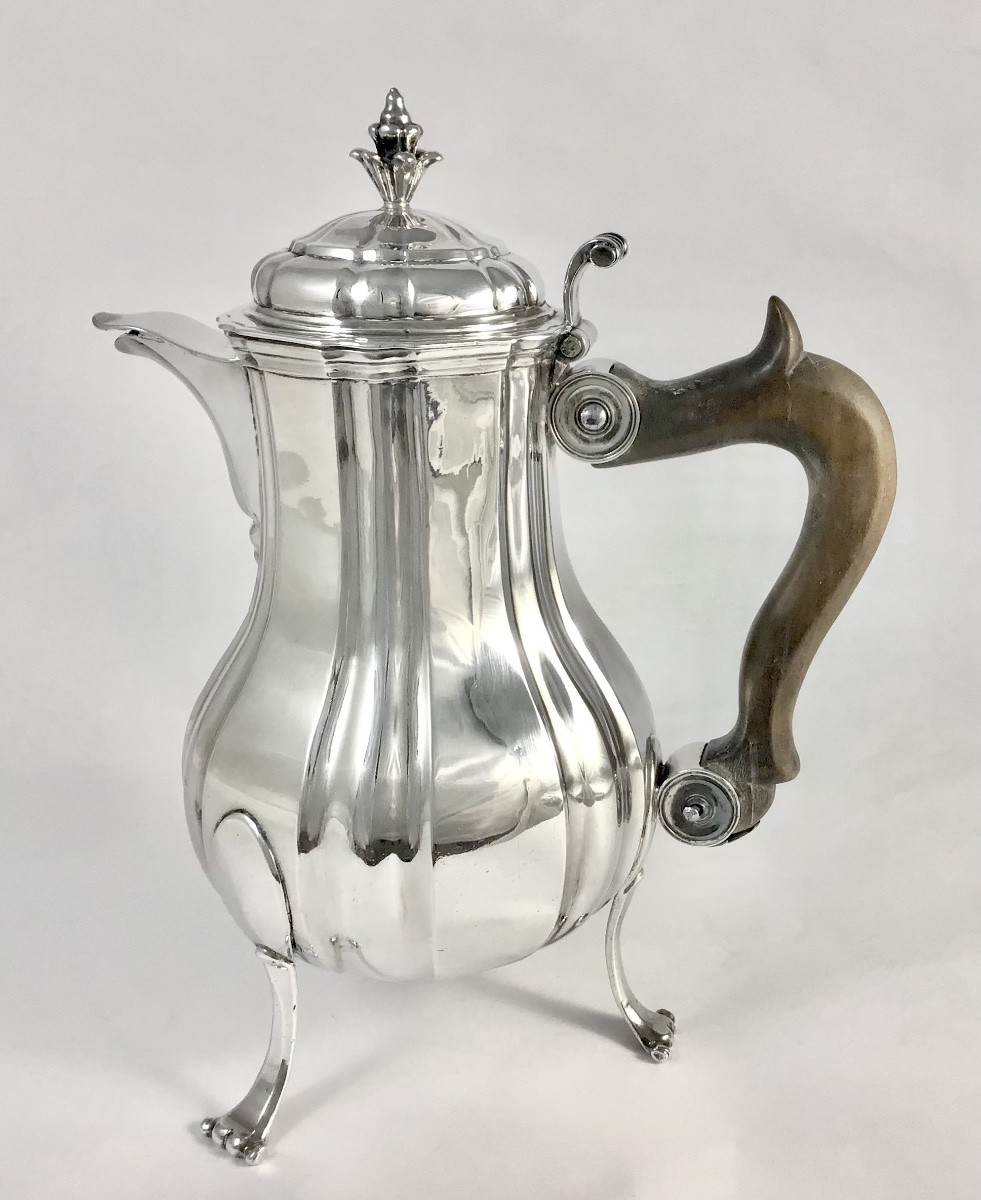 Lille 1757, Coffee Pot, Sébastien-joseph Pronnier, Solid Silver -photo-5