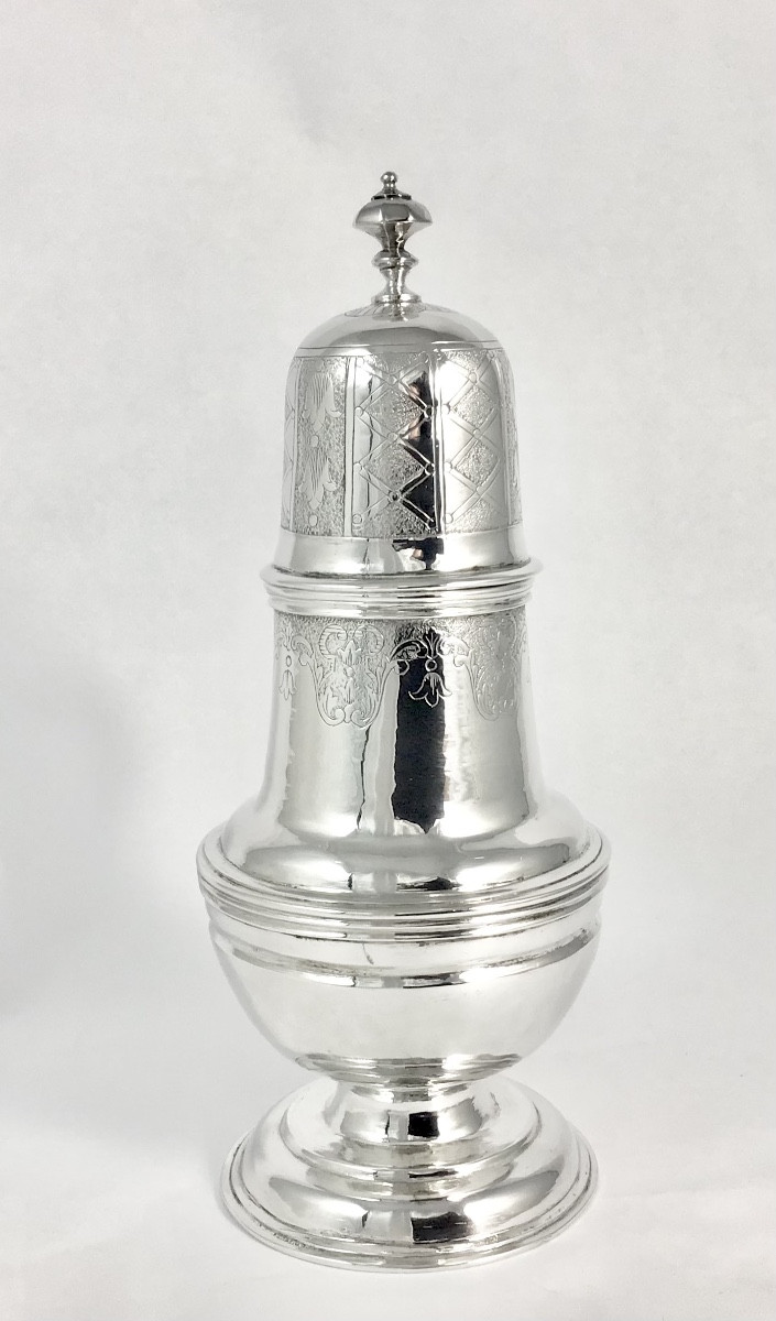 Lier, 1744, Regency Style Mustard Pot, Joannes Franciscus Avontroodt, Solid Silver, -photo-5