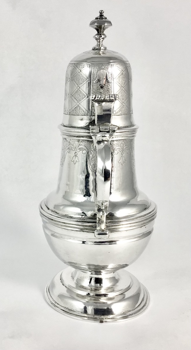 Lier, 1744, Regency Style Mustard Pot, Joannes Franciscus Avontroodt, Solid Silver, -photo-7