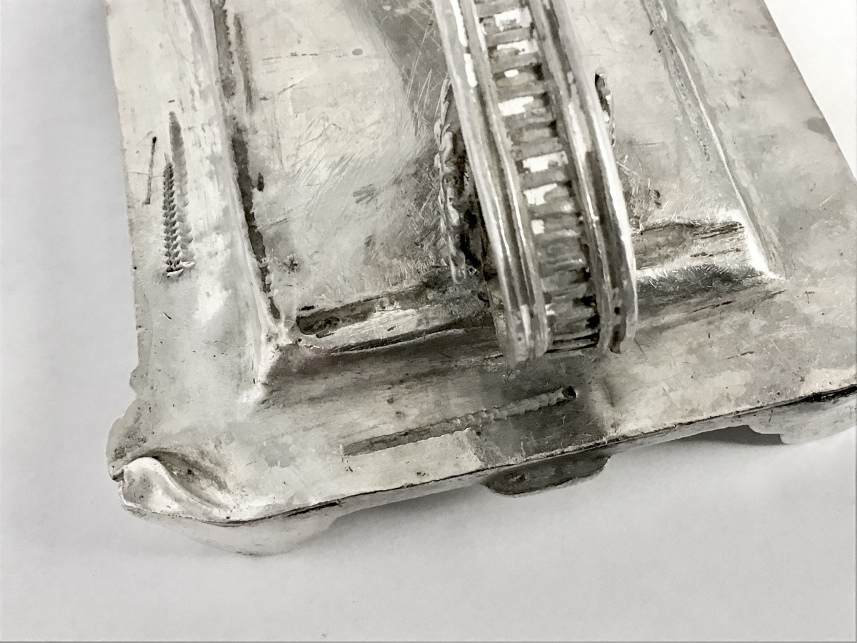 Spain 1570-1620, Kiss Of Peace, Portapaz, Pax, Osculatory, Phylactery, Solid Silver-photo-1