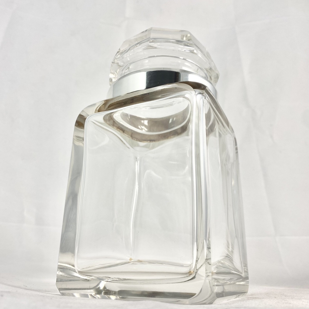 Jar For Cherries In Brandy, Paris 1920-1940, Solid Silver And Crystal, Ravinet-denfert-photo-1