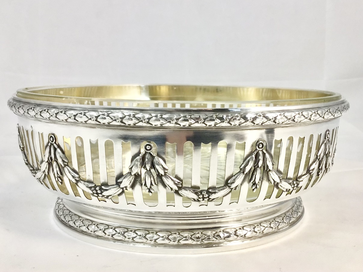 France Circa 1900, Centerpiece, Solid Silver (950%), Louis XVI Style 