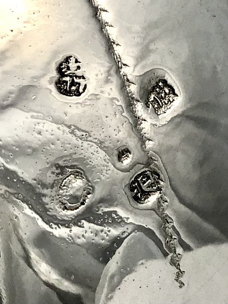 Mons 1777, chocolatière, argent massif , époque Louis XVI, cafetière, verseuse tripode -photo-2