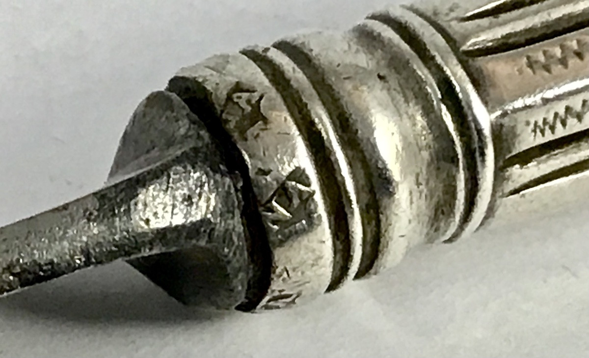 France Circa 1700-1730, Silver And Steel Knife, Marked Lautru, Master Subscriber » Na »-photo-4