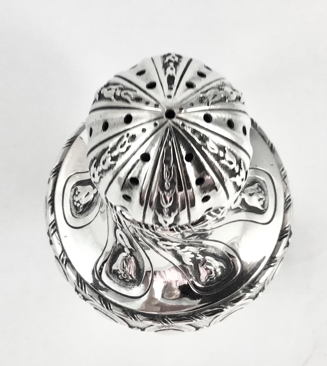 Solid Silver Caster, Louis XVI Style, Germany Circa 1880-photo-5