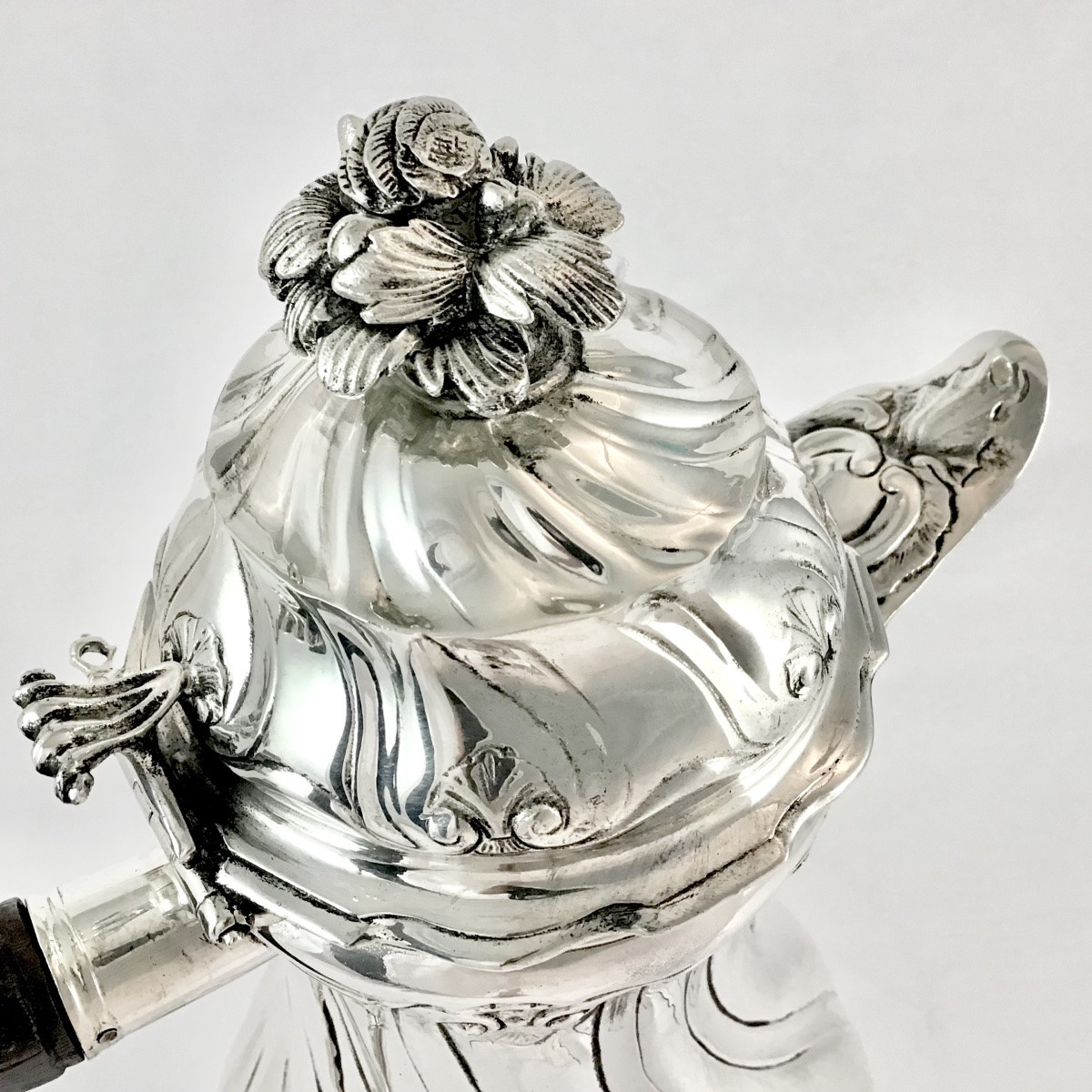 Mons 1775, cafetière en argent massif d’époque Louis XVI,  Claude Louis Foncez-photo-2