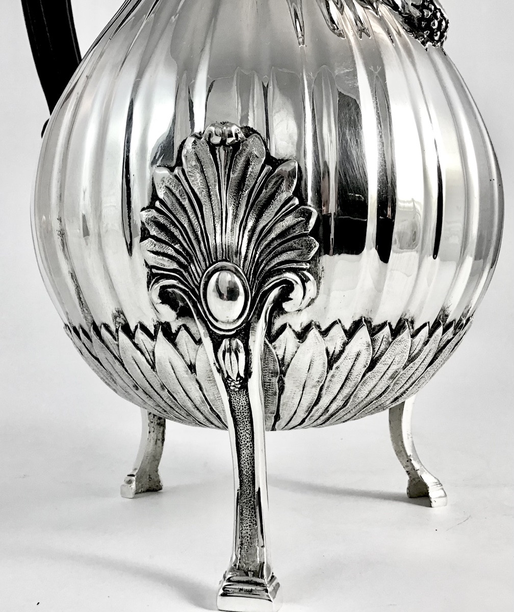 Mons 1788, argent massif , cafetière Louis XVI-photo-3