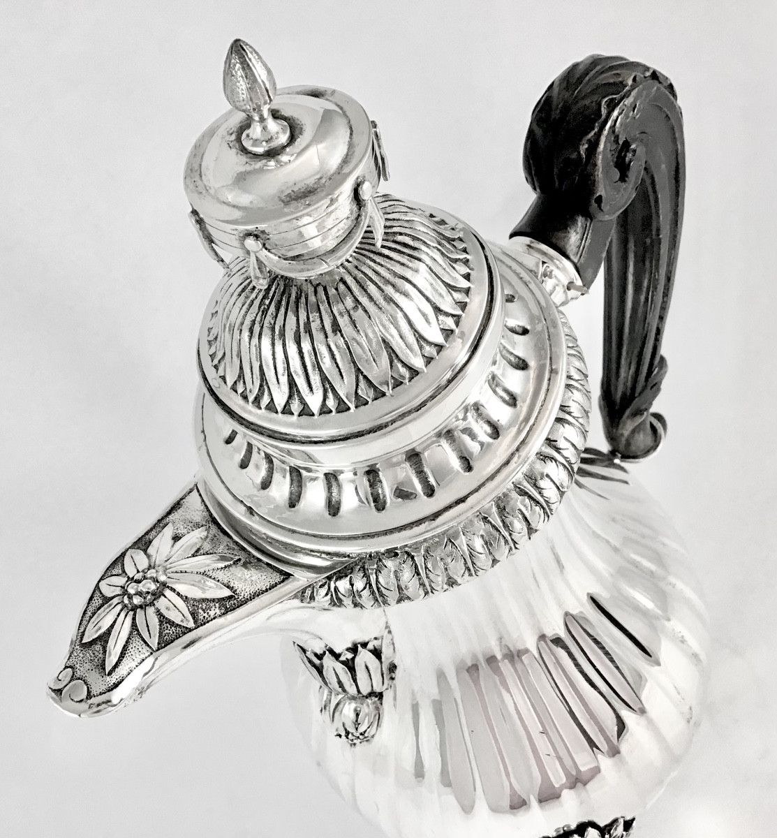Mons 1788, argent massif , cafetière Louis XVI