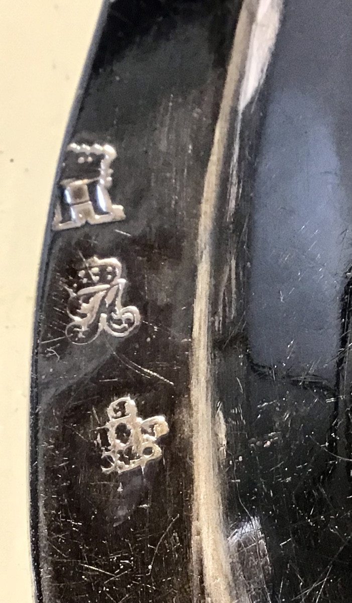 Paris 1771 , argent massif , Nicolas Lefevre, plat à pigeon-photo-2