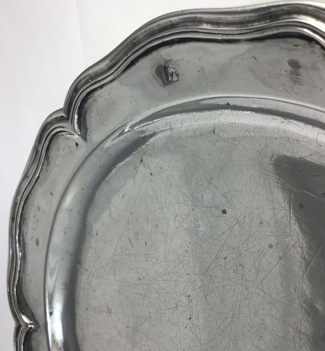 Spanish Colonies 1730-1770, Solid Silver, Central America, Guatemala, Dinner Dish-photo-2