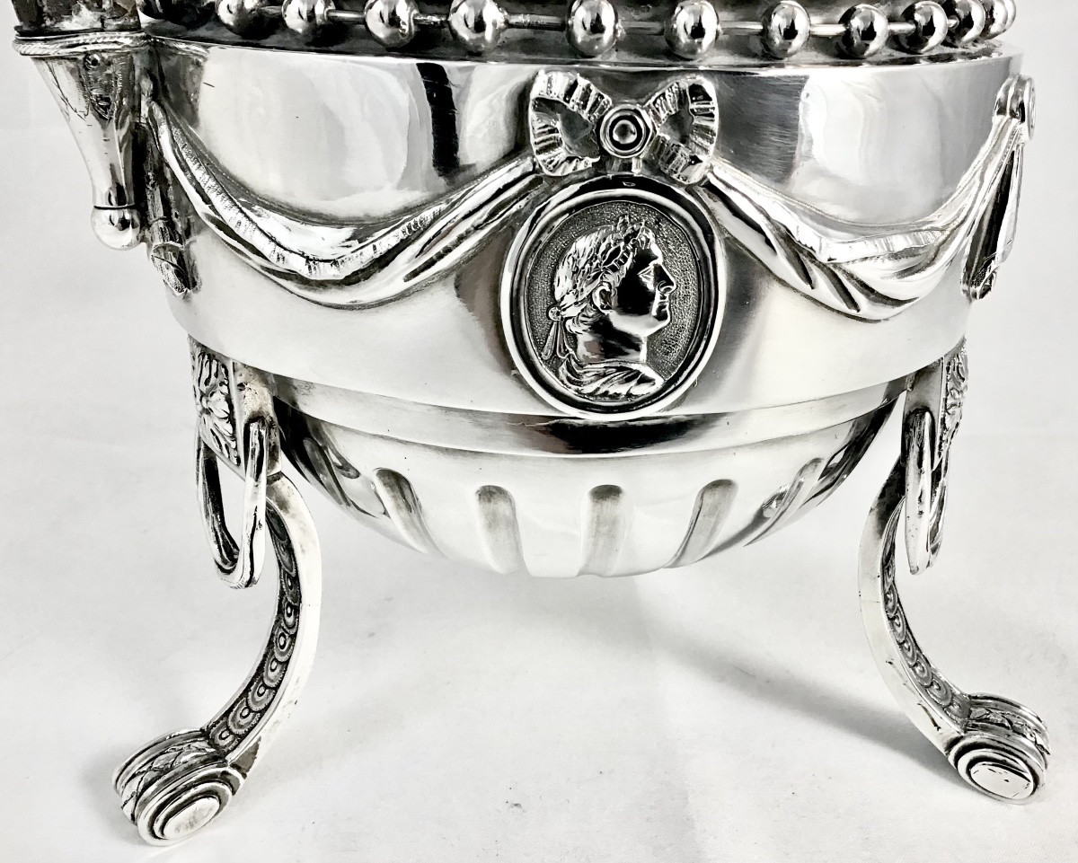 Mechelen 1788,argent massif , Petrus Cornelius Hendrickx,  Malines , cafetière Louis XVI-photo-4