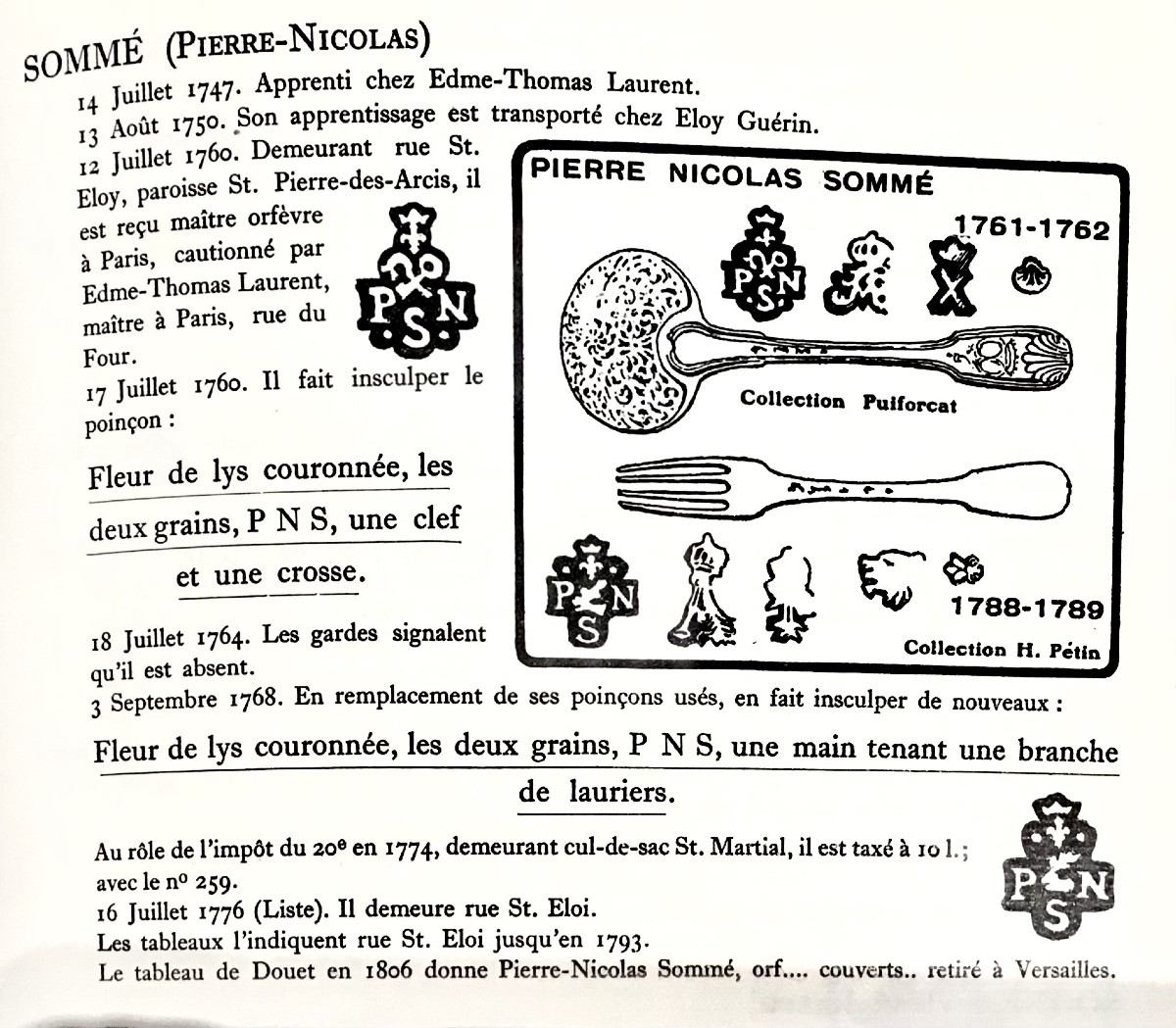 Paris 1786 , cuillère à olives , argent massif , modèle “au filet » Pierre Nicolas Sommé-photo-5
