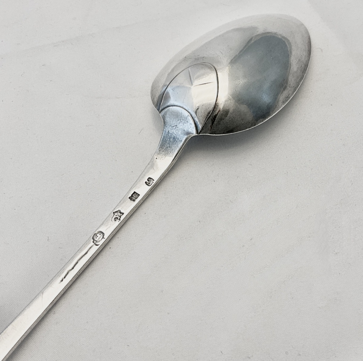 Ghent 1787, Stew Spoon, Solid Silver, Petrus Josephus Dupret Gent Zilver -photo-1