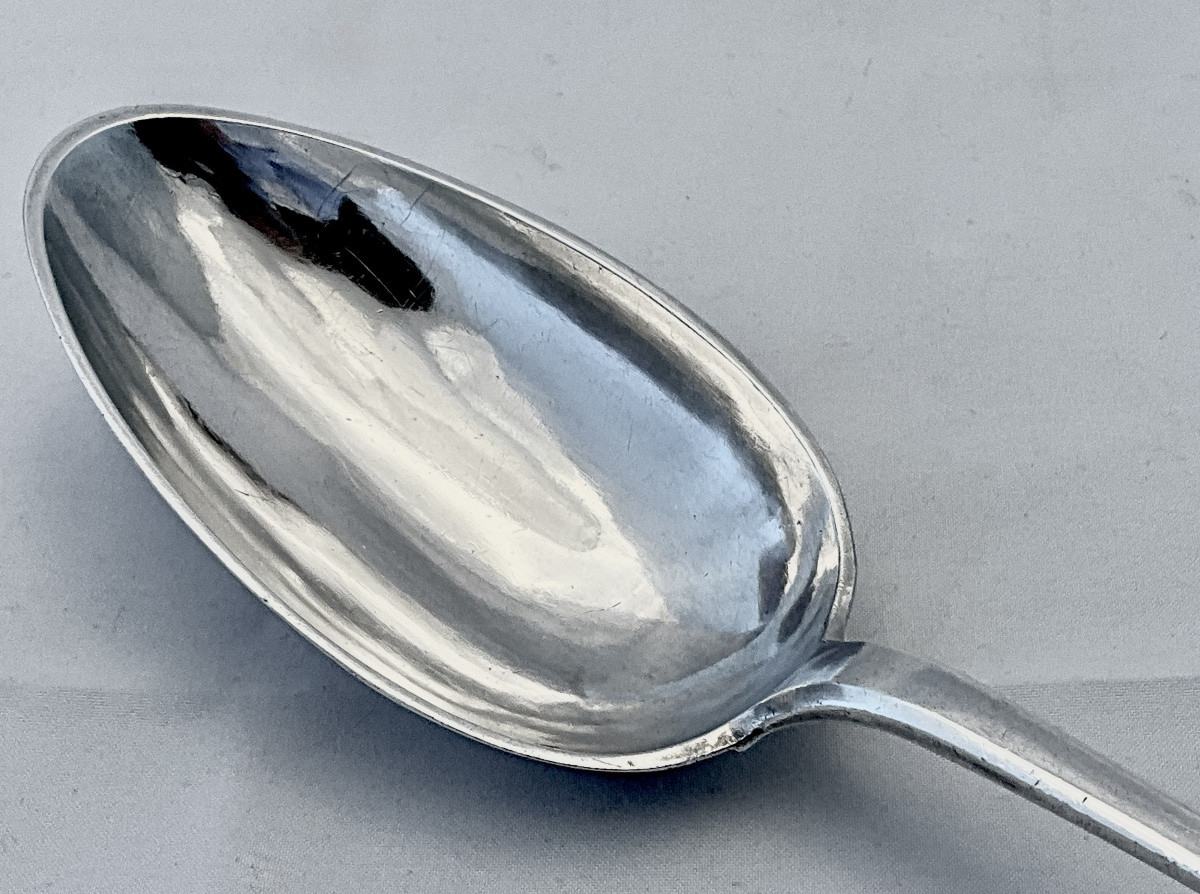 Ghent 1787, Stew Spoon, Solid Silver, Petrus Josephus Dupret Gent Zilver -photo-4