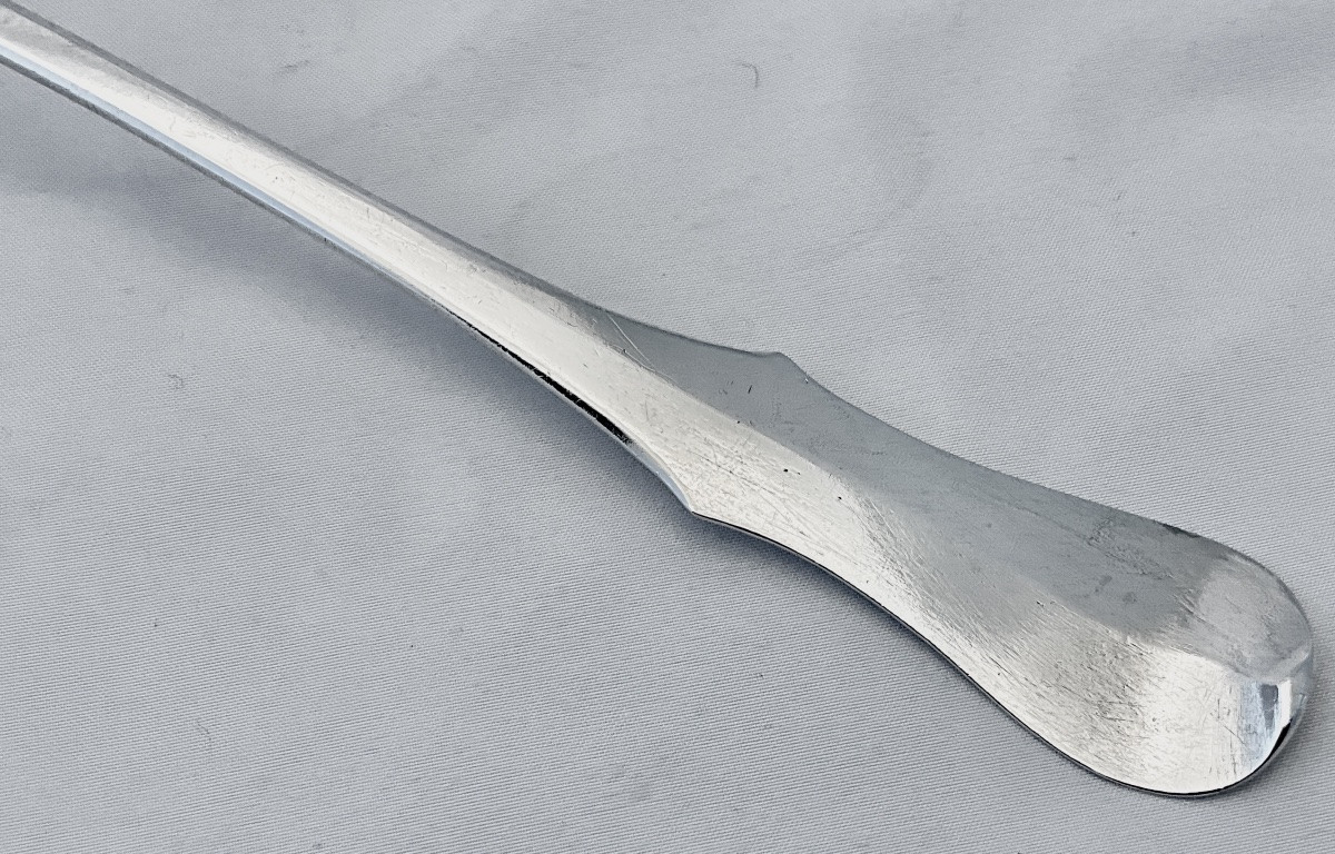 Ghent 1787, Stew Spoon, Solid Silver, Petrus Josephus Dupret Gent Zilver -photo-5