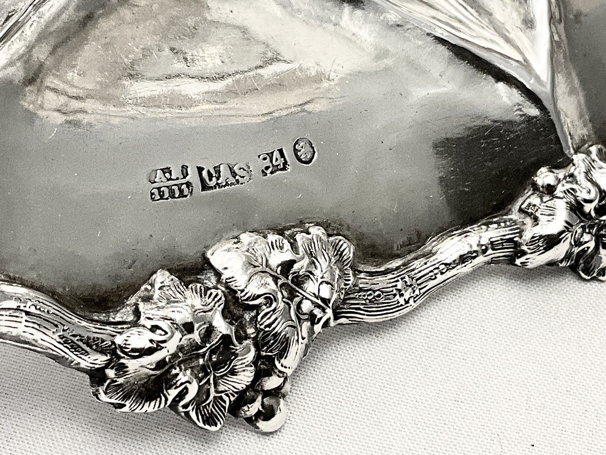 Saint Petersburg 1856, Pair Of Fruit Stands , Carl Adolf Seigel, Solid Silver, 84 Zolotnik-photo-3