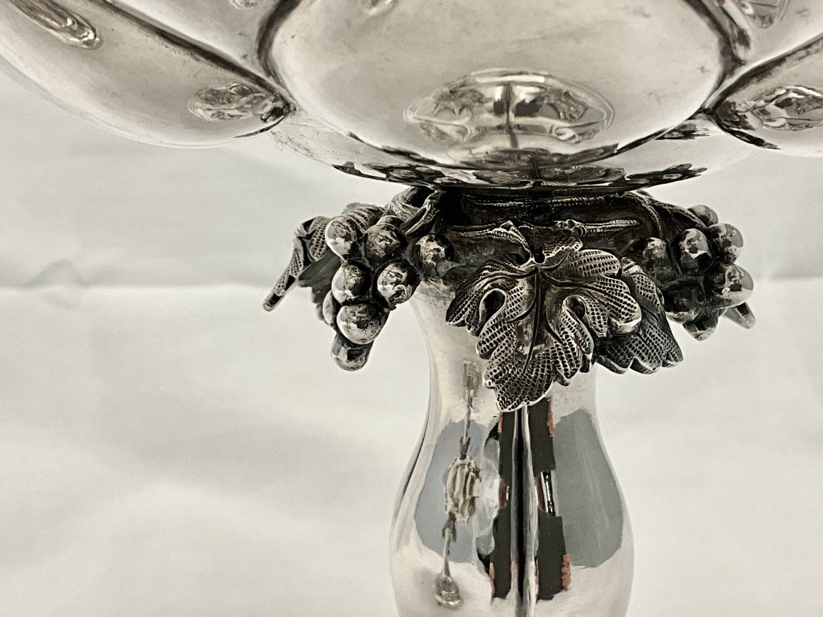 Saint Petersburg 1856, Pair Of Fruit Stands , Carl Adolf Seigel, Solid Silver, 84 Zolotnik-photo-4