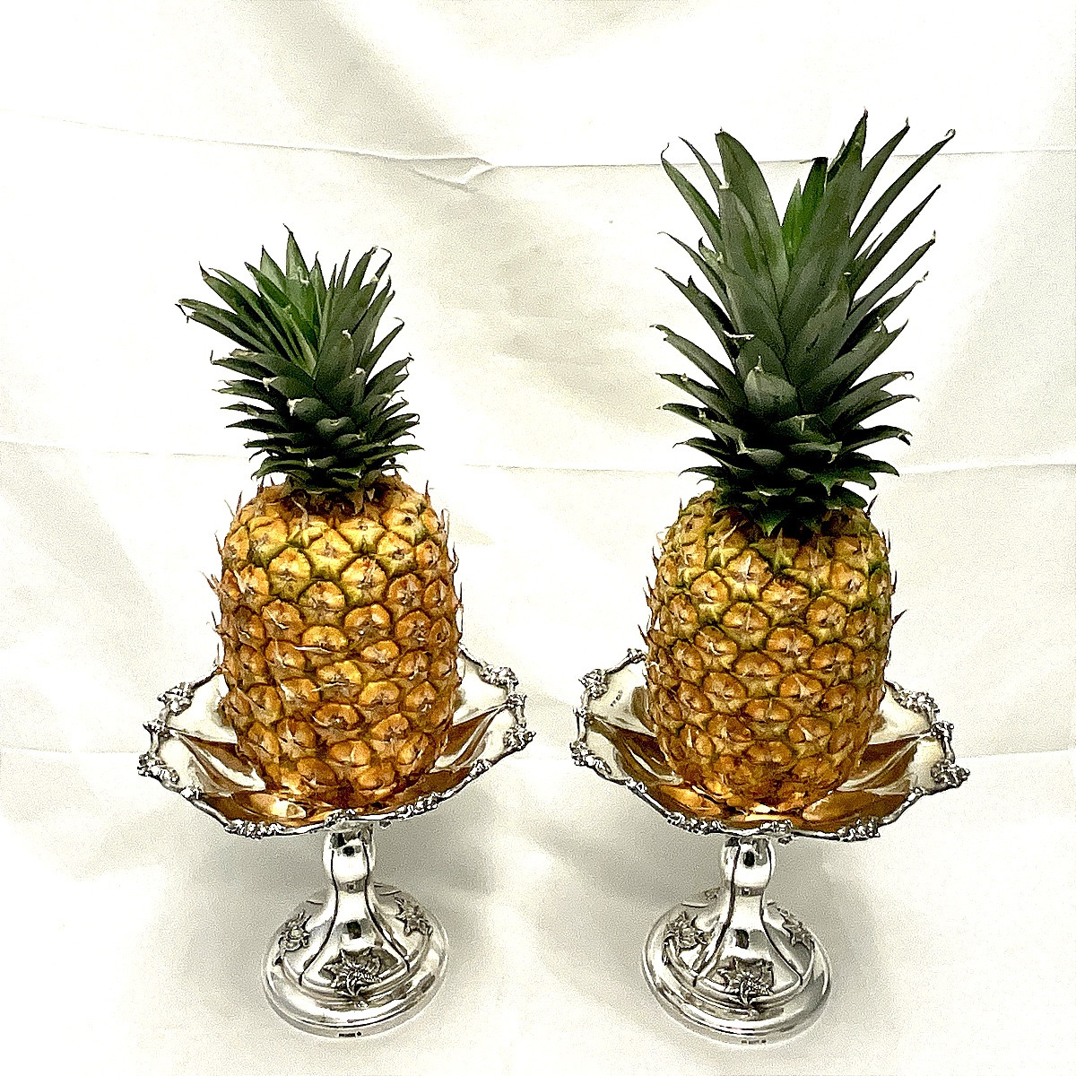 Saint Petersburg 1856, Pair Of Fruit Stands , Carl Adolf Seigel, Solid Silver, 84 Zolotnik