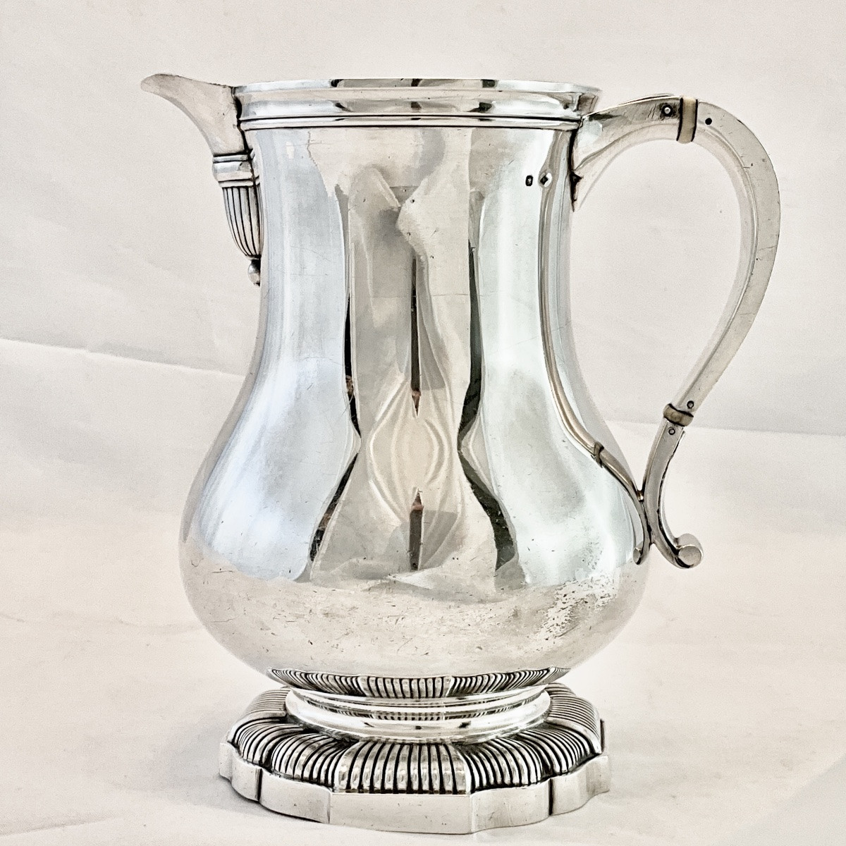 Puiforcat, Sterling  Silver, Water Jug, Beer Or Juice Jug, Water Pot, Ewer, Pitcher -photo-4