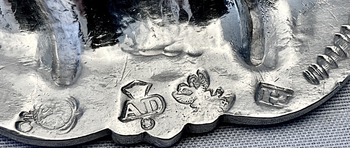 Liège 1771, Louis XV Sweetmeat Dish, Solid Silver, André-clement Dupont -photo-2