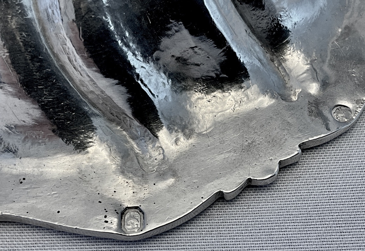 Liège 1771, Louis XV Sweetmeat Dish, Solid Silver, André-clement Dupont -photo-4