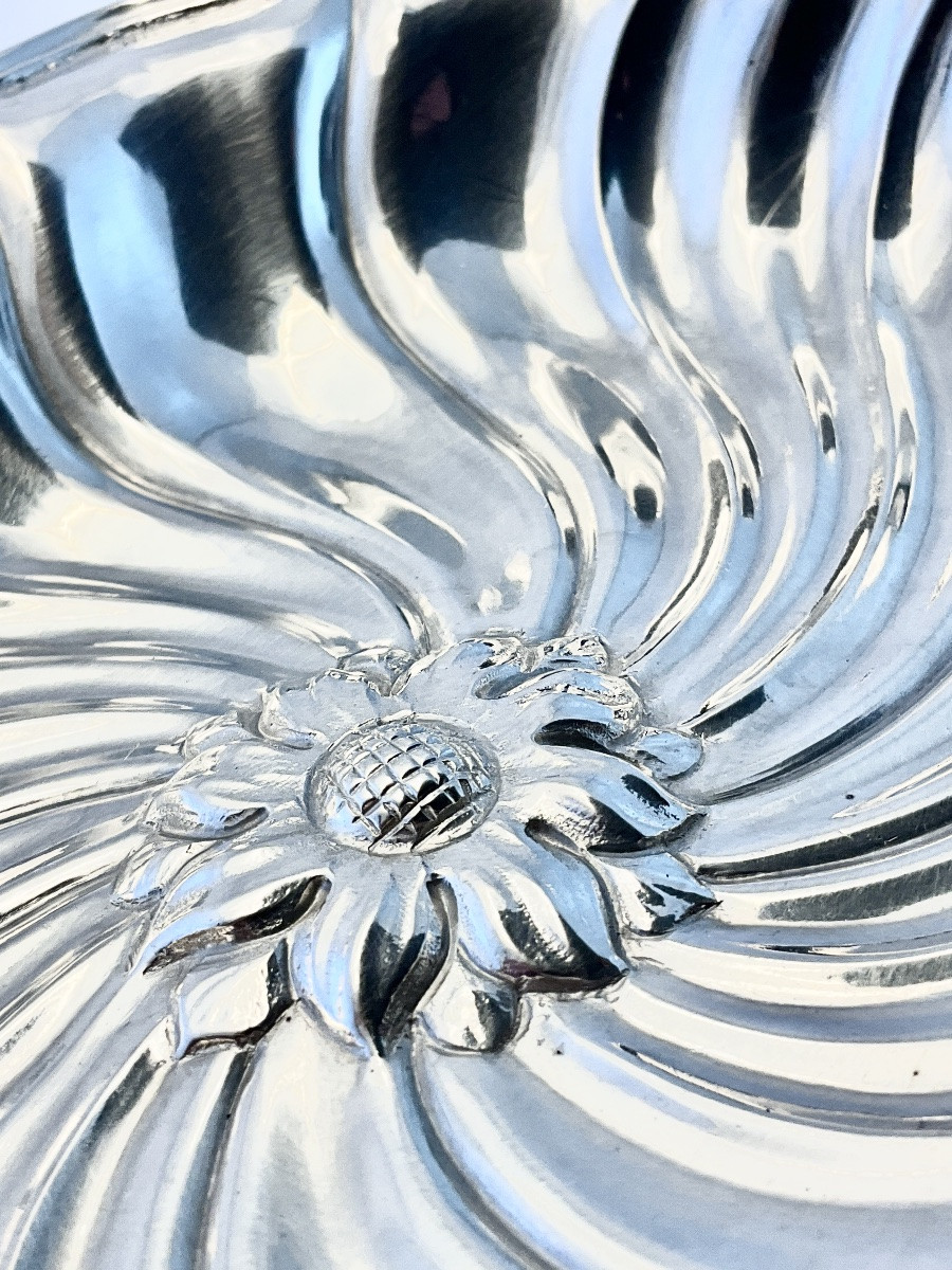 Liège 1771, Louis XV Sweetmeat Dish, Solid Silver, André-clement Dupont -photo-1