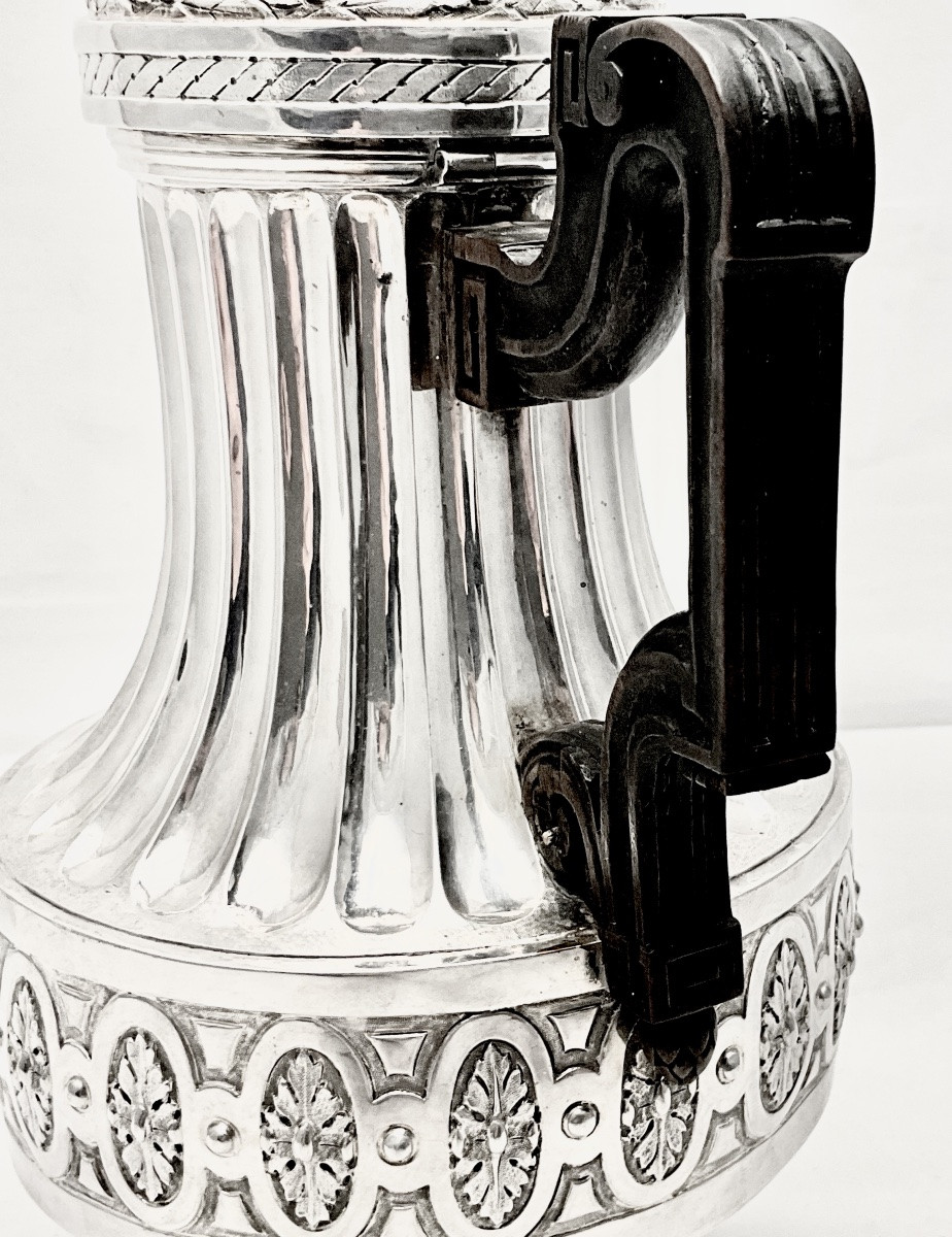 Bruges 1787, Coffee Pot, Solid Silver, Jacob Frans Ponchau, Louis XVI -photo-1