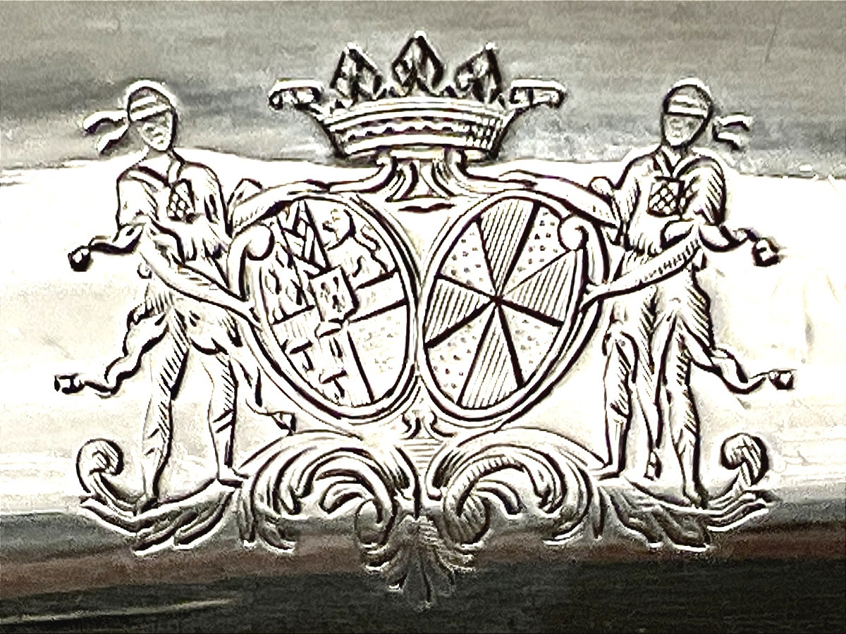 Paris 1776-1777, Charles Spriman , aiguière et son bassin aux armoiries du marquis de Soyécourt