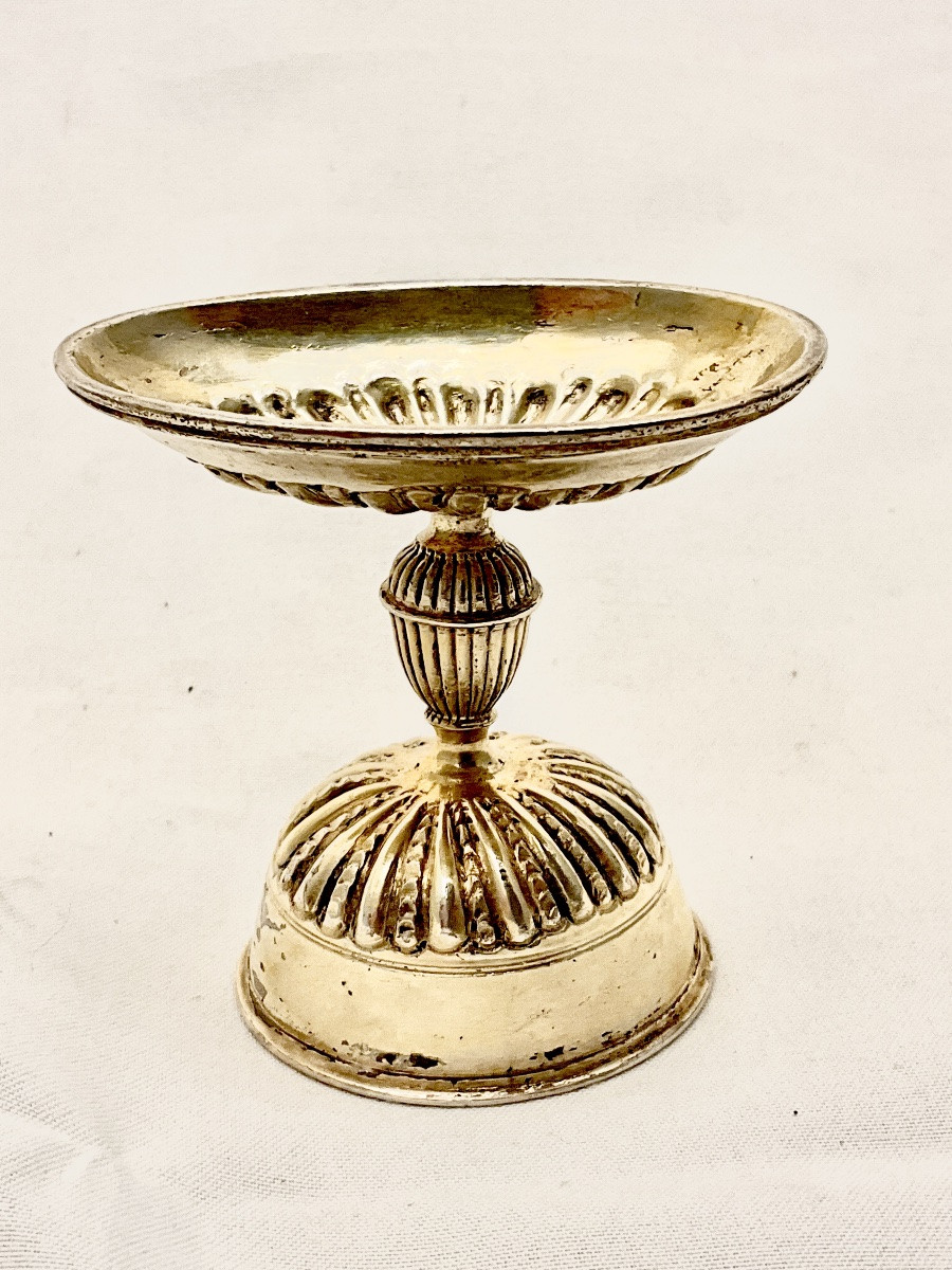 Augsburg 1690-1710, “doppeleierbecher” Egg Cup In Solid Silver And Vermeil, Johann Schmidt -photo-1