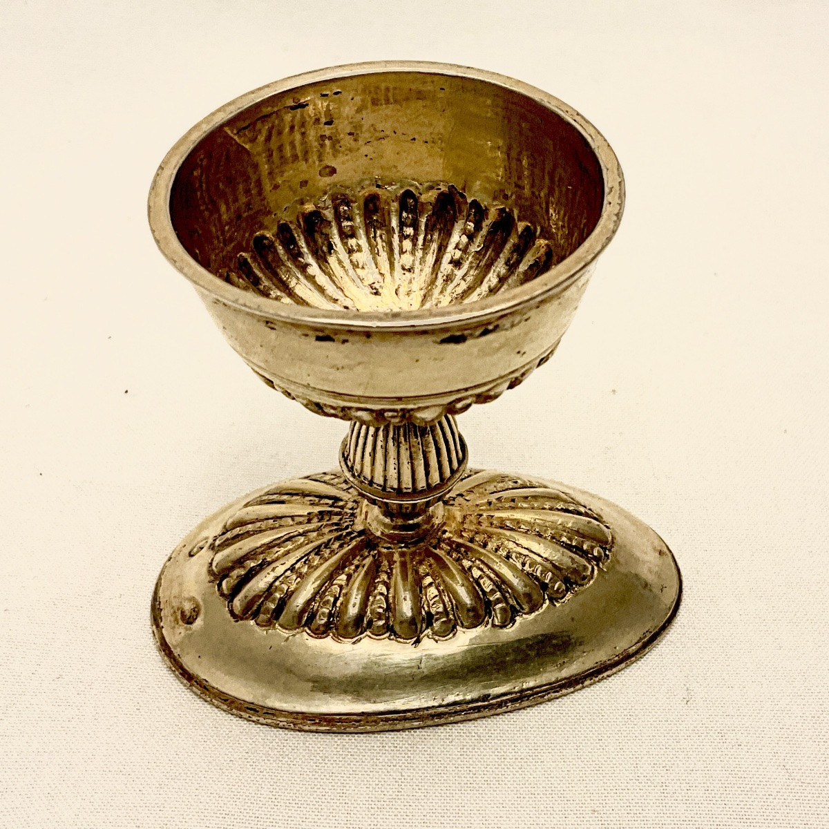 Augsburg 1690-1710, “doppeleierbecher” Egg Cup In Solid Silver And Vermeil, Johann Schmidt -photo-5
