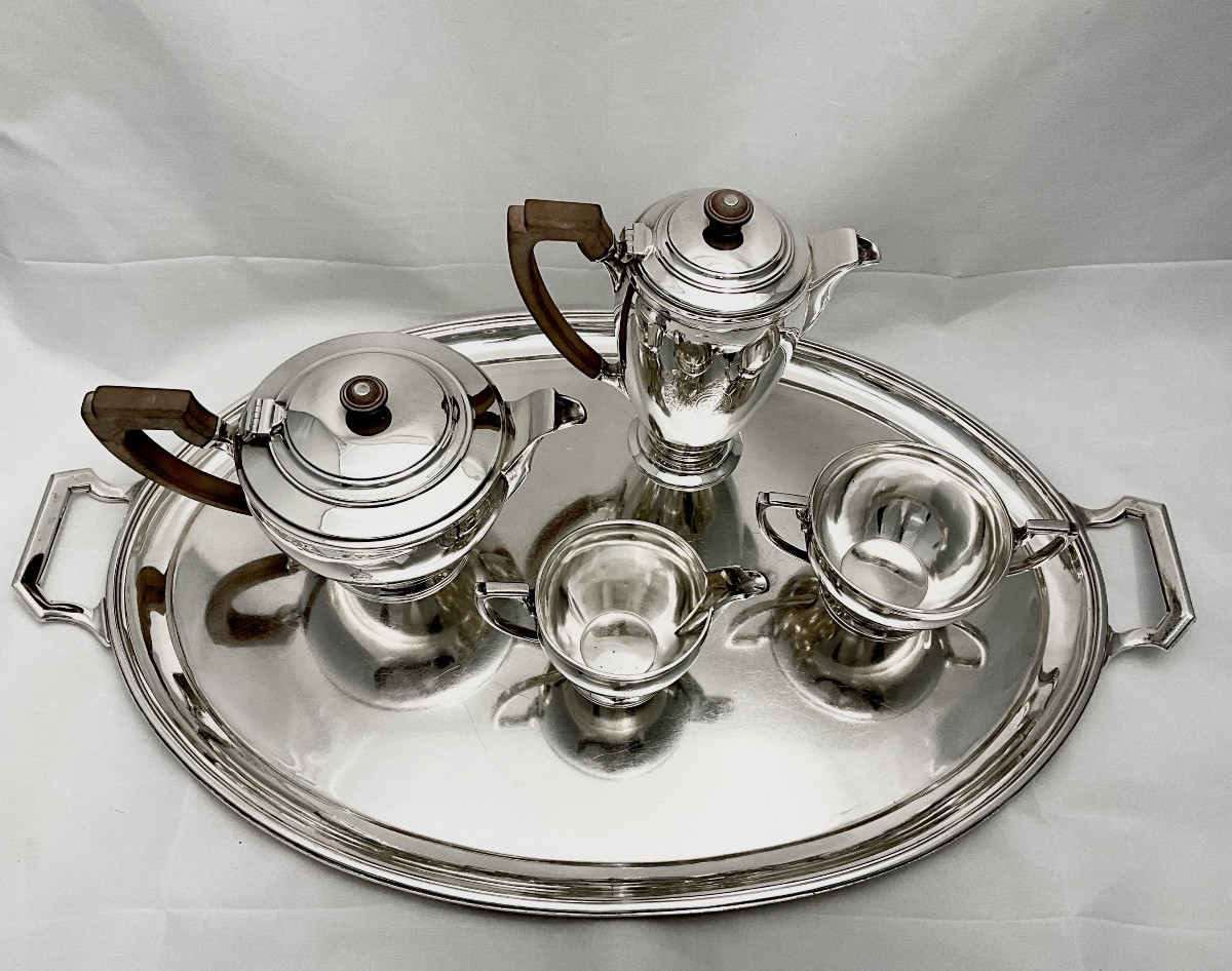 Gift From King George Vi, Solid Silver, Coffee Service, London 1948, William Comyns & Sons-photo-2