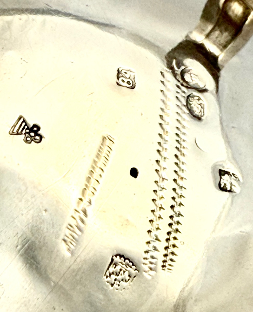 Chocolate Pot Ath 1784, Philippront, Louis XVI, Solid Silver Tripod Coffee Pot-photo-3