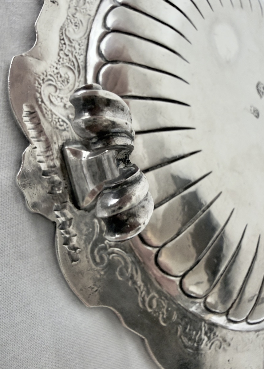 Ghent 1759, Sweetmeat Dish, Solid Silver, Silversmith Pieter II Colle, Louis XV, Salver -photo-1