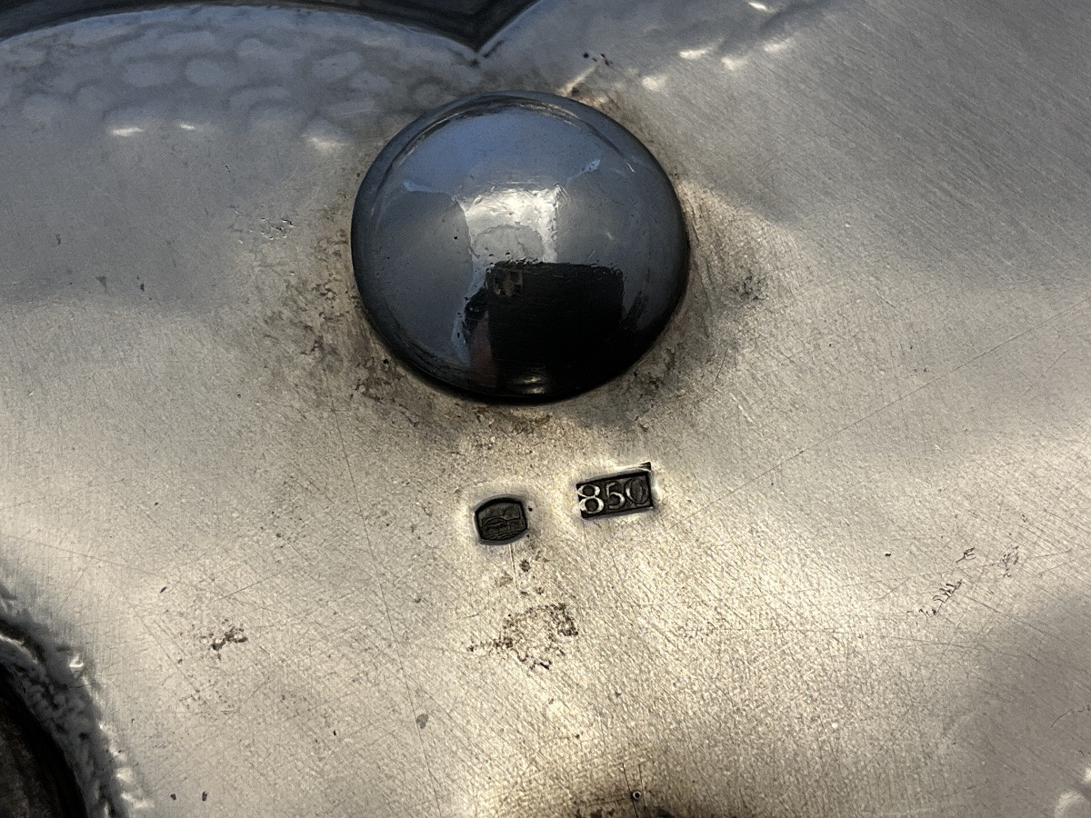 Namur 1956, Baron Louis Huart, Mayor 1931-1963, Solid Silver, Presentation Platter -photo-6