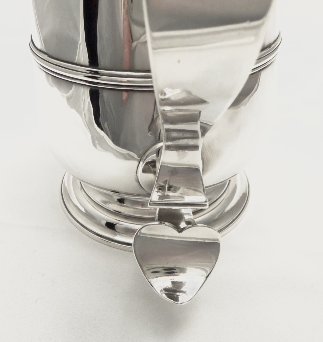 Londres 1767, chope à bière en argent massif , Thomas Wallis I, époque géorgienne -photo-2