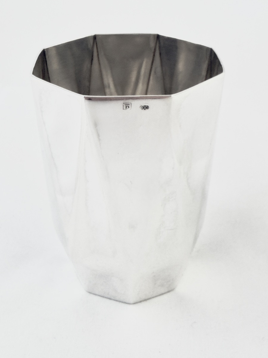 Provenance Queen Elisabeth Of Belgium, Christening Goblet In Sterling Silver, Delheid Frères-photo-4