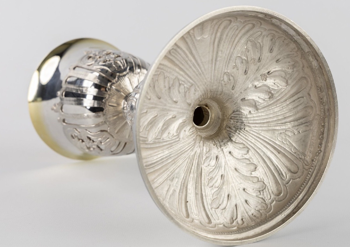Lorient 1775, Pierre-Hyacinthe Cordé , Calice Louis XVI en argent massif -photo-3