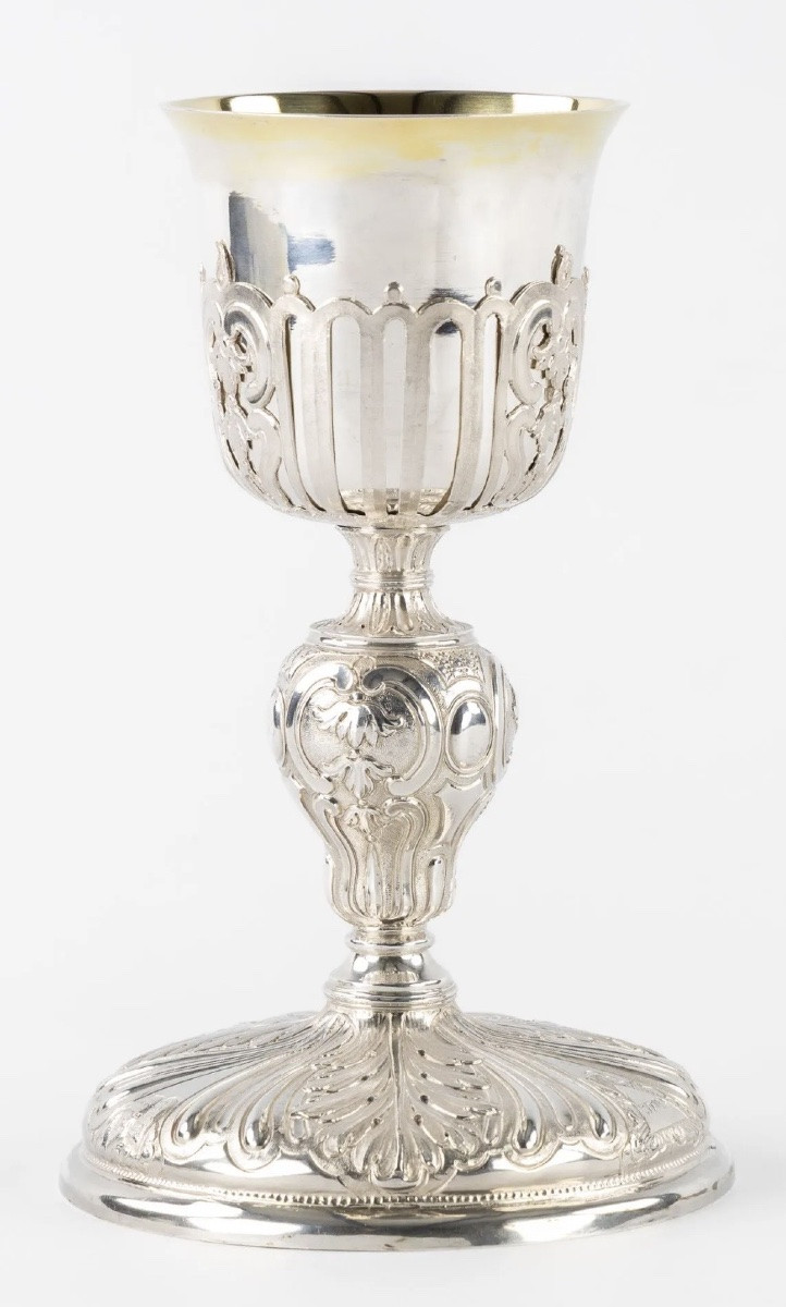 Lorient 1775, Pierre-Hyacinthe Cordé , Calice Louis XVI en argent massif -photo-5
