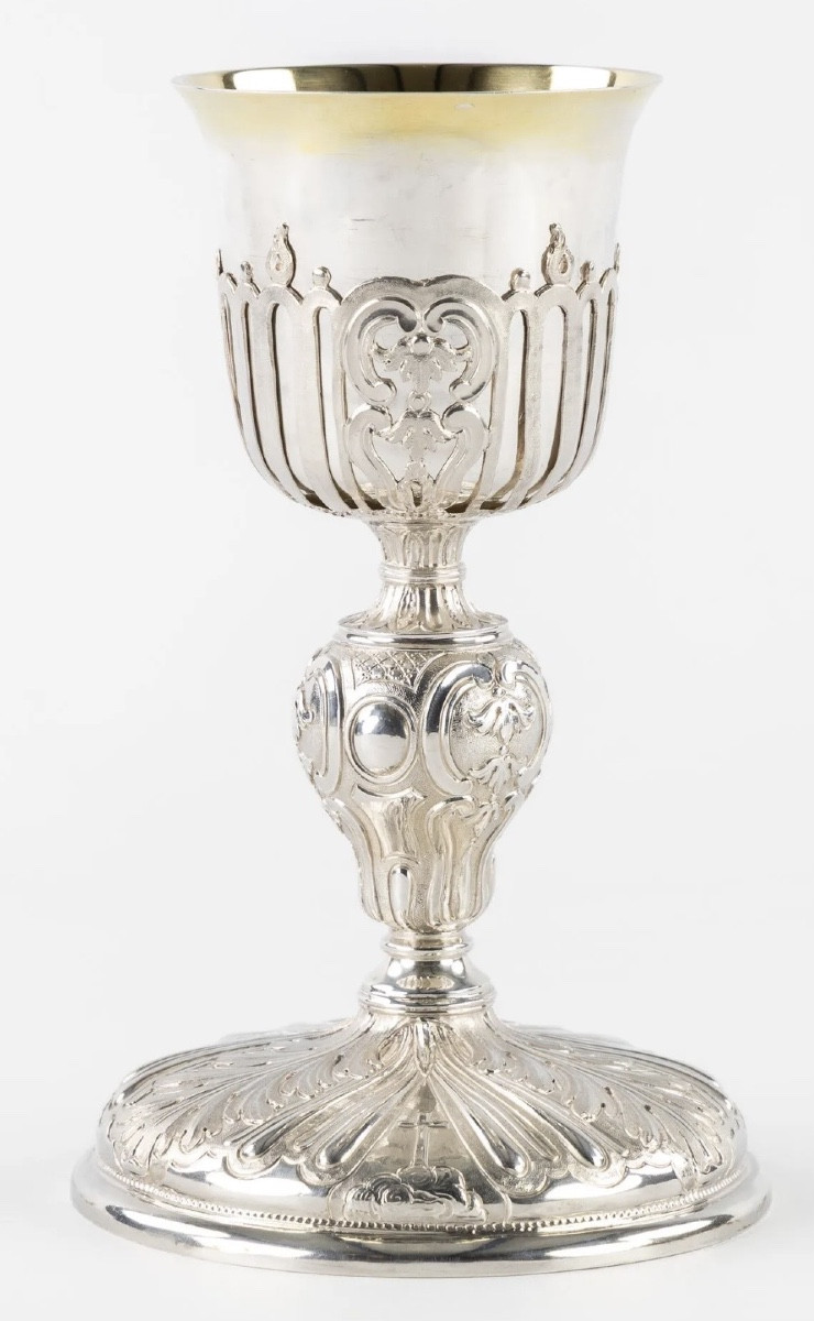 Lorient 1775, Pierre-Hyacinthe Cordé , Calice Louis XVI en argent massif 