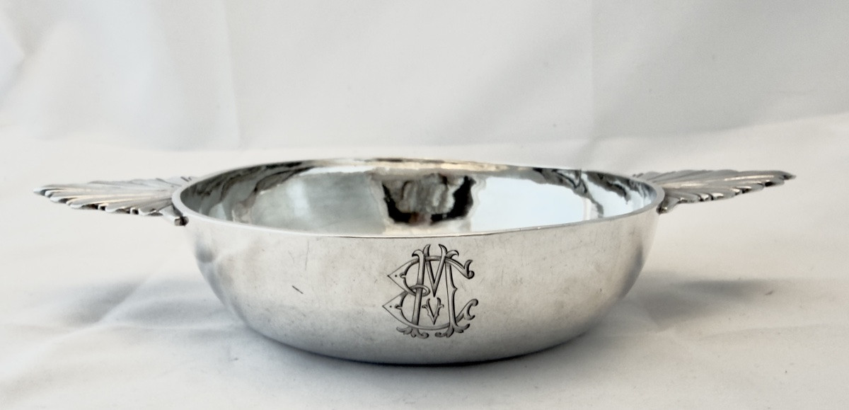 Lausanne 1750-1770, argent massif 916 \\% , écuelle, orfèvre illisible -photo-2