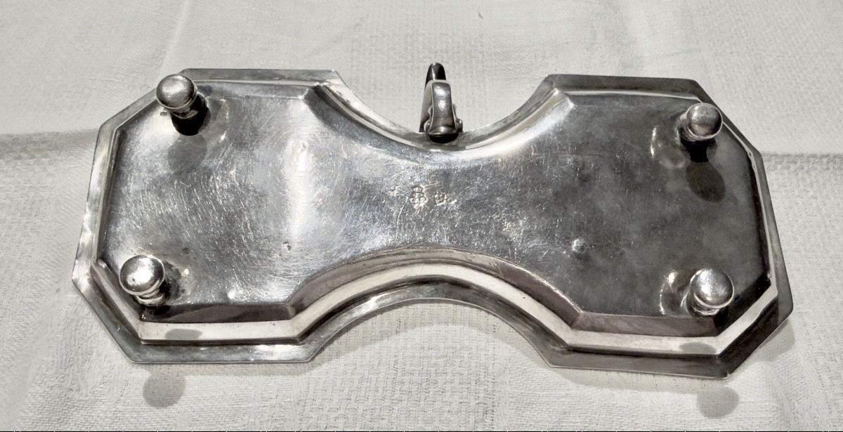 Toulouse 1714, Barthelemy Capdeville , Pair Of Snuffers With Their Original  Tray, Silver-photo-3
