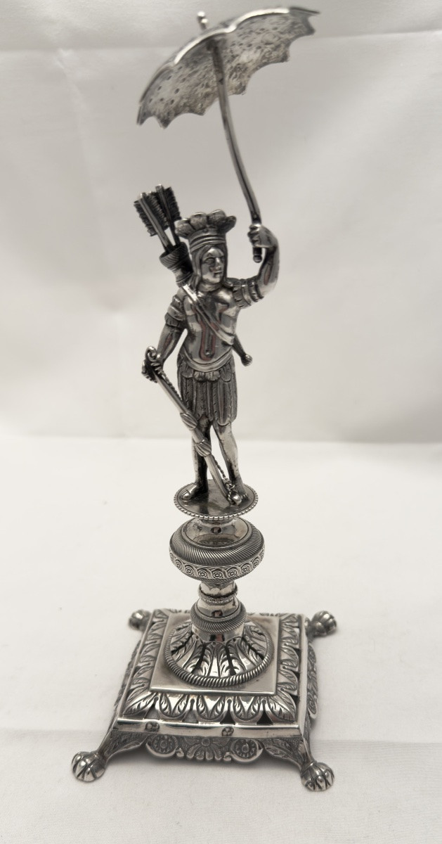 Porte-cure-dents en argent , 1840-1860, Lisbonne , Paliteiro -photo-2