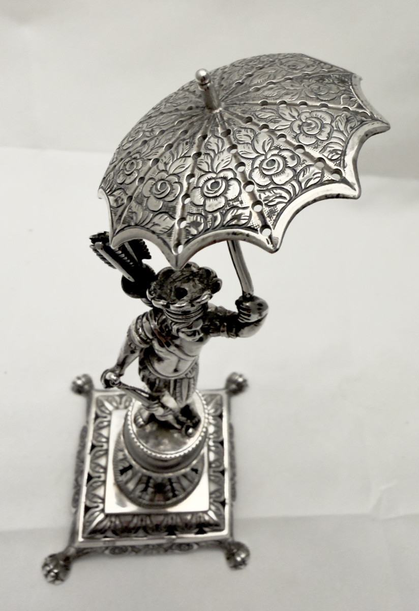 Porte-cure-dents en argent , 1840-1860, Lisbonne , Paliteiro -photo-3