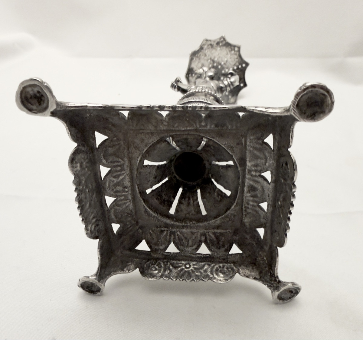 Porte-cure-dents en argent , 1840-1860, Lisbonne , Paliteiro -photo-1