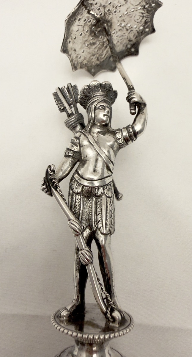 Porte-cure-dents en argent , 1840-1860, Lisbonne , Paliteiro -photo-2