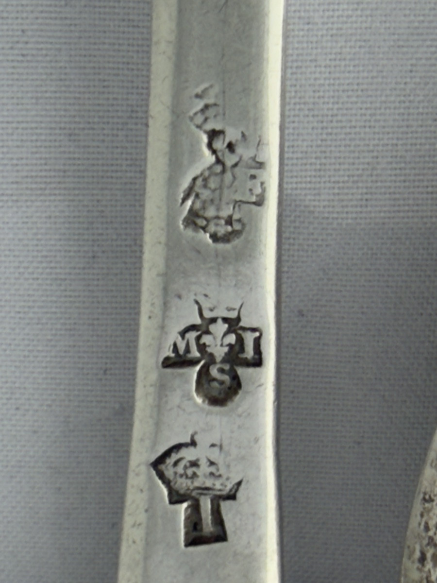 Lille 1739-1741 , Six Sterling  Silver Table Settings , Noël Leplus-photo-3