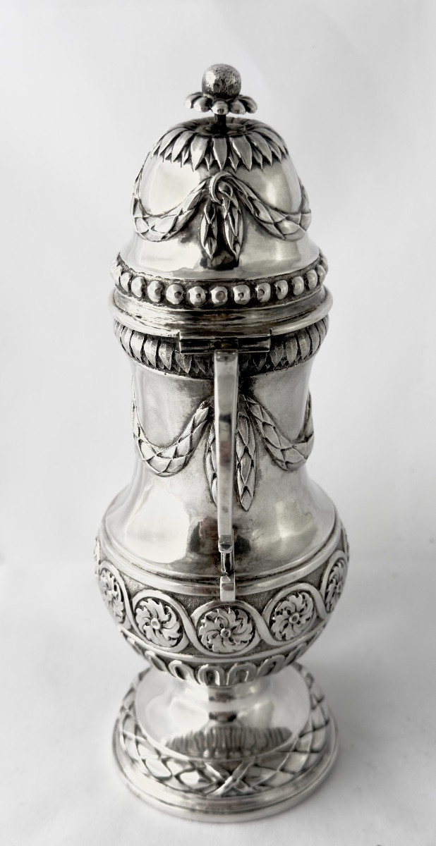 Ath 1787, Mustard Pot, Sterling Silver, Silversmith's Mark With Crowned D-photo-2