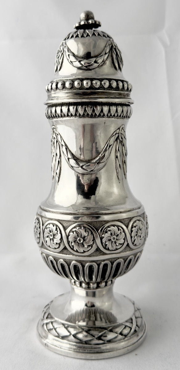 Ath 1787, Mustard Pot, Sterling Silver, Silversmith's Mark With Crowned D-photo-3