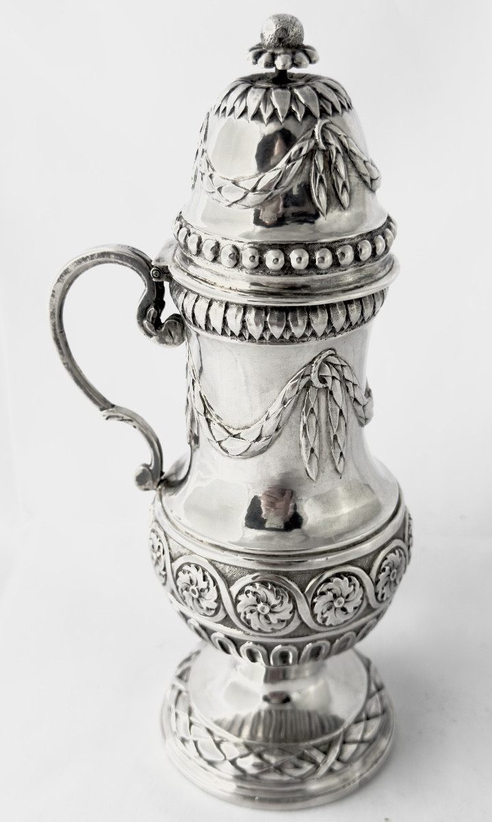 Ath 1787, Mustard Pot, Sterling Silver, Silversmith's Mark With Crowned D-photo-4