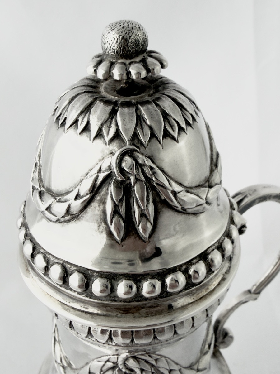 Ath 1787, Mustard Pot, Sterling Silver, Silversmith's Mark With Crowned D-photo-4